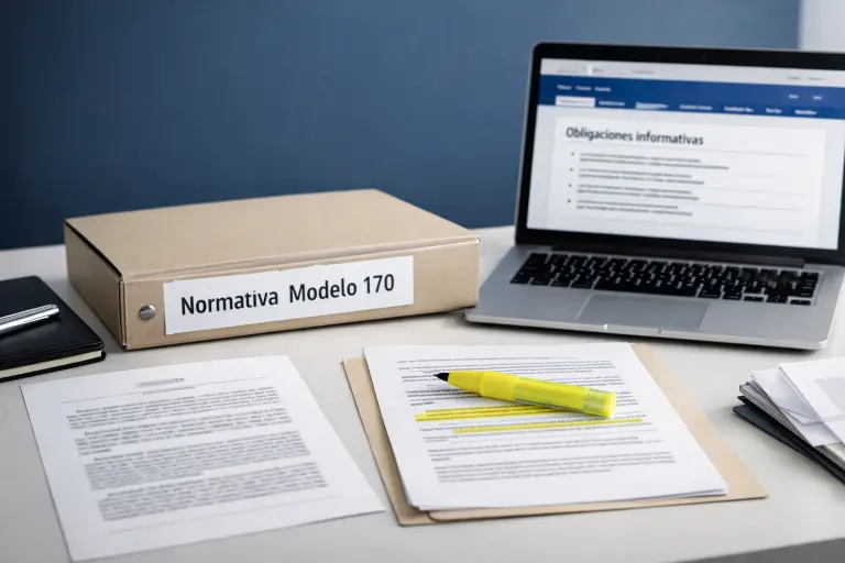 Normativa del modelo 170